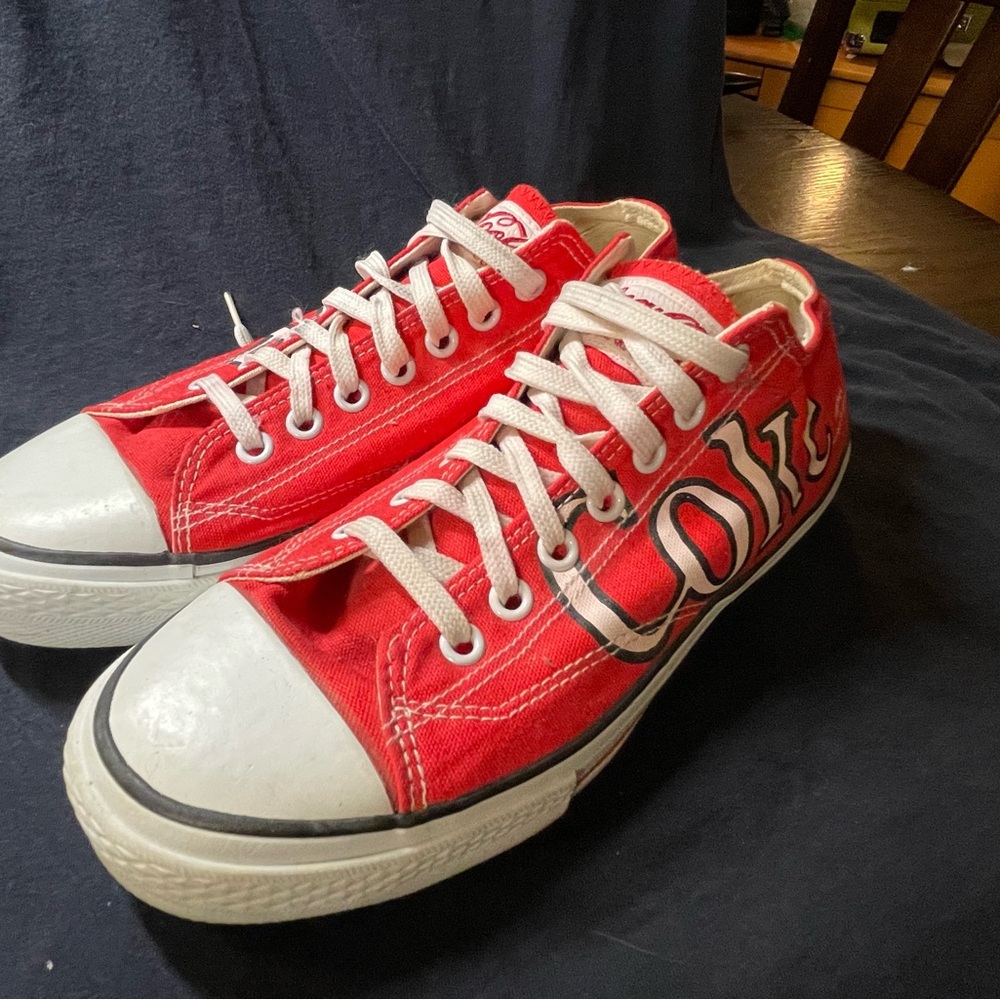 Authentic Vintage Coke Sneakers, Converse Style